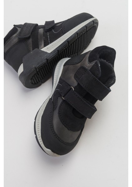 Erkek Çocuk Siyah Hakiki Deri Suya Dayanıklı Anatomik Ilk Adım Bot fırsatları