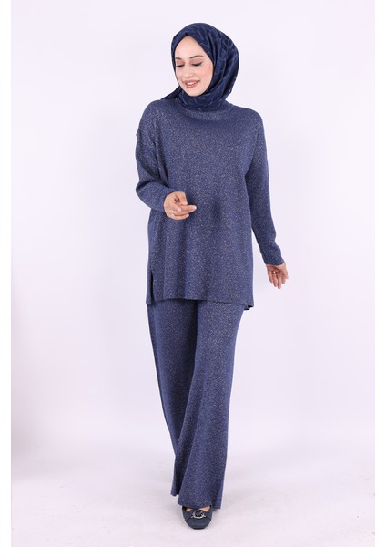 18197 Simli Triko Tunik Pantolon Takım Lacivert fiyatları