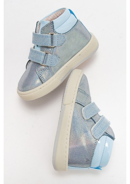 Kız Çocuk Mavi Hakiki Deri Suya Dayanıklı Anatomik Günlük Bot fırsatları