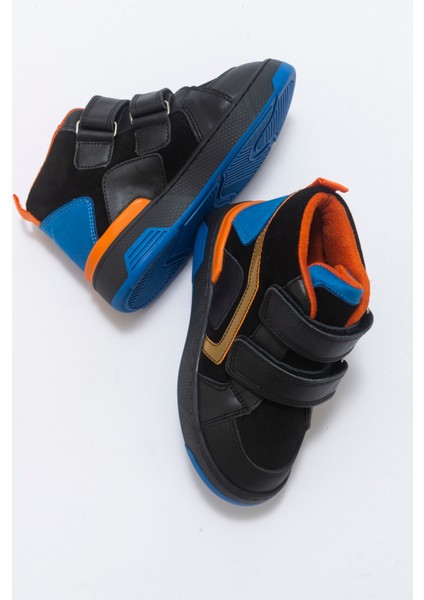 Erkek Çocuk Siyah Hakiki Deri Suya Dayanıklı Günlük Bot indirimleri