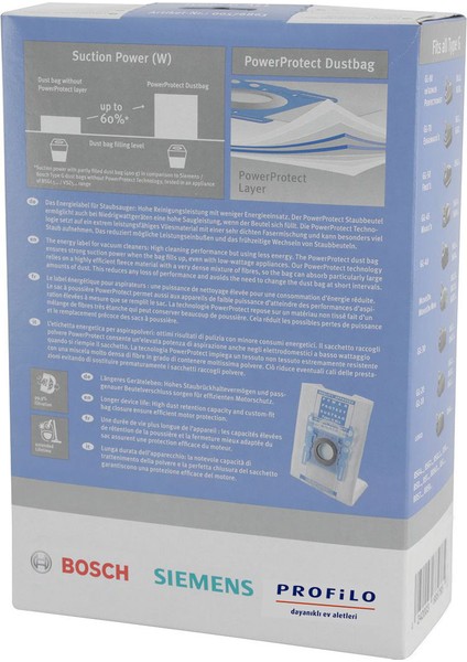 | BOSCH - SIEMENS Uyumlu - BSG 82230 Süpürge Kutulu Toz Torbası modelleri