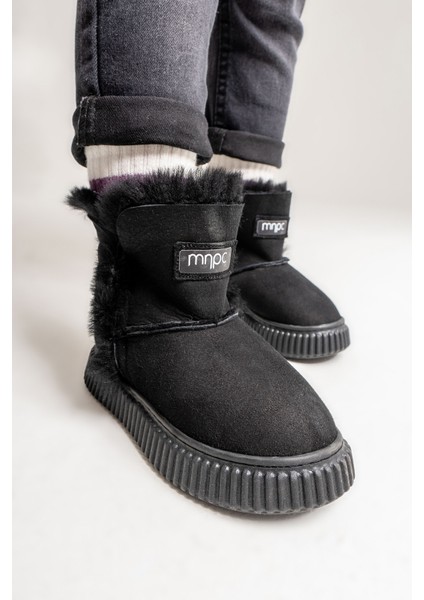 Kız Çocuk Siyah Hakiki Deri Suya Dayanıklı Kürklü Günlük Bot fırsatları