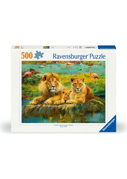 Puzzle Aslan Ailesi 500 Parça
