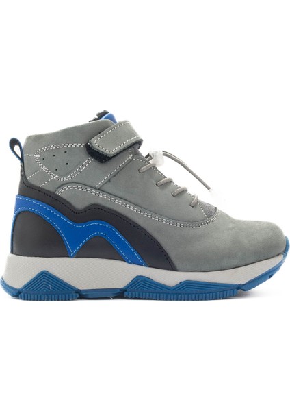 Erkek Çocuk Gri Hakiki Deri Suya Dayanıklı Günlük Bot indirimleri