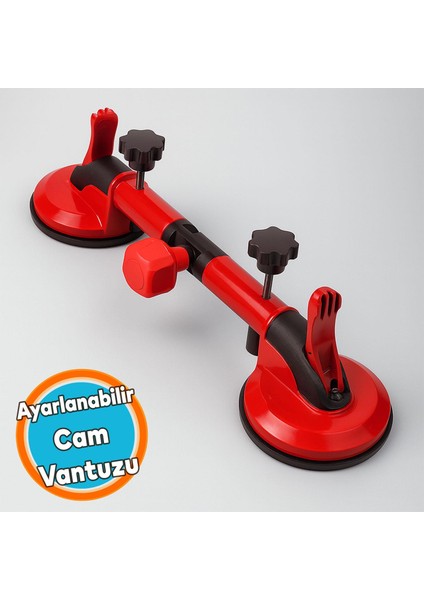 Ayarlanabilir Çiftli Vantuz Vakum Aparatı Granit Fayans Mermer Taşıma Birleştirme Hizalama Düzeltme