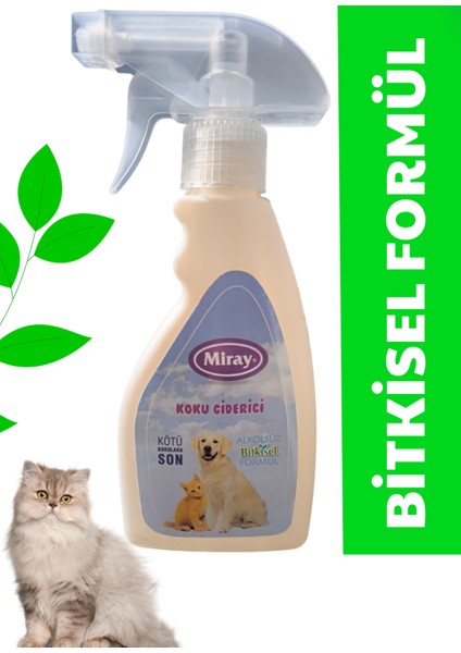 Kedi Kumu ve Tuvaleti Koku Giderici, Doğal Idrar ve Çişi Spreyi, Kokusuz Tuvalet Için, Bitkisel Formül,