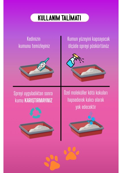 Kedi Kumu ve Tuvaleti Koku Giderici, Doğal Idrar ve Çişi Spreyi, Kokusuz Tuvalet Için, Bitkisel Formül, modelleri