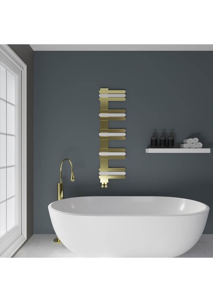 Nummo Alüminyum Dekoratif Havlupan 450X1120 mm 12 Dilim | Mat Beyaz | 609 W fiyatları