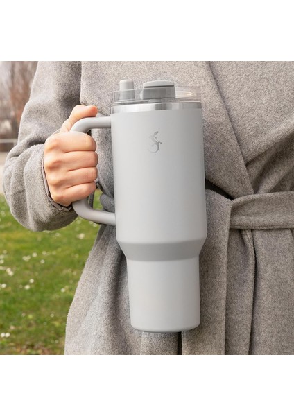 - “big Cup” 1.2 L Granit Gri, Paslanmaz çelik termos - Uzatılabilir pipetli, çift cidarlı, sızdırmaz - 240878 fiyatları