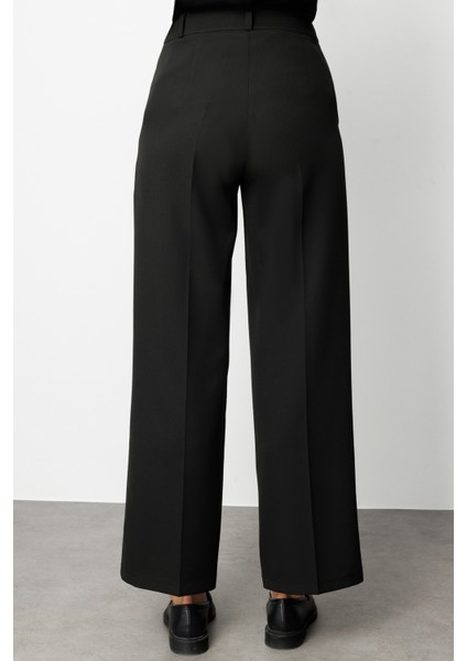 Cepli Klasik Siyah Kumaş Pantolon fırsatları