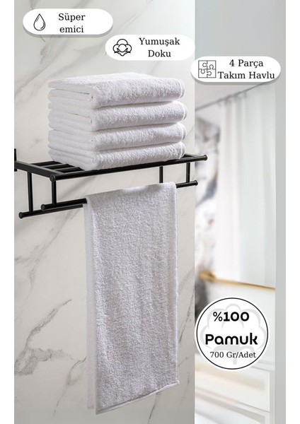 Banyo Havlu Seti 3’lü Karna Hotel Serisi Gravel