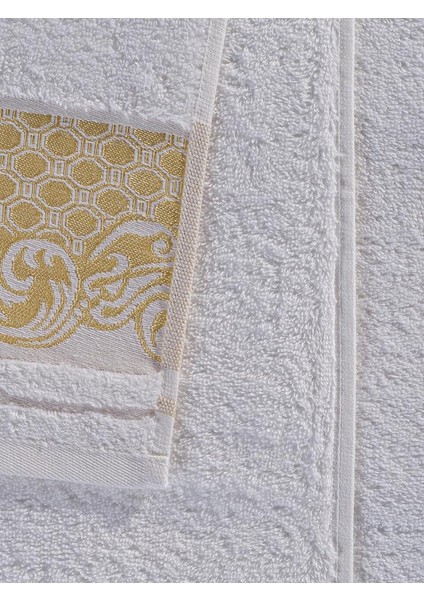 Beyaz Pamuk Jakarlı Tekli Banyo Havlusu Saint modelleri