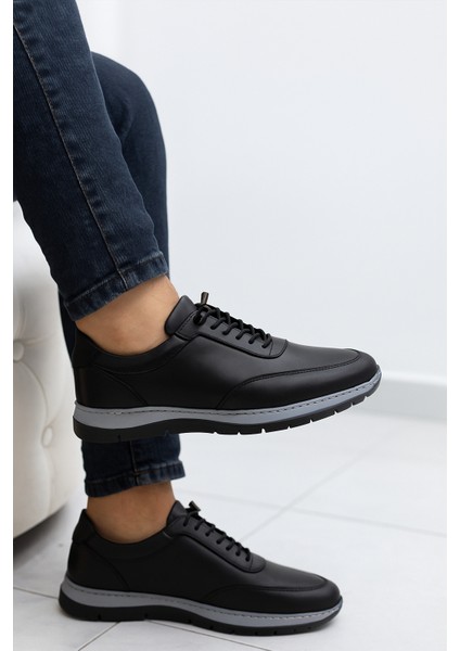 GR0384 Hakiki Deri 38 Numara Küçük Numara Baskı Azaltıcı Faylon Taban Lastik Bağcık Günlük Sneaker Kadın Erkek Ayakkabı