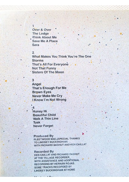 Fleetwood Mac Tusk Printed In Germany Palk 9 / Kapak 9 *double Lp – Gatefold Plak fiyatları