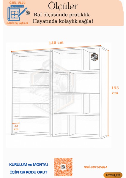 Tamamı Mdf Dev Kitaplık 4 Kapaklı Beyaz modelleri
