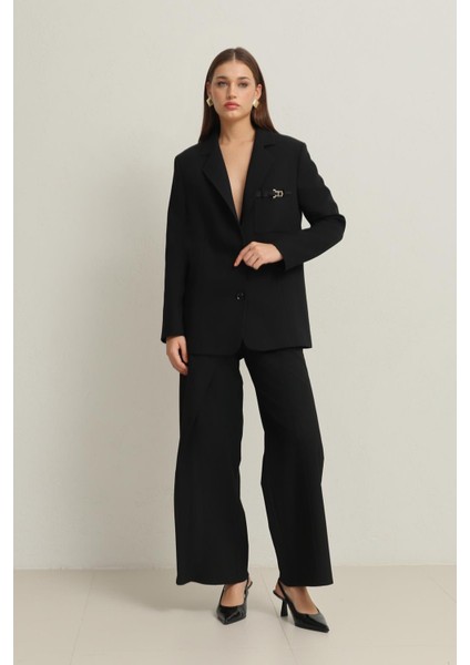 Siyah Cep Detaylı Ceket fiyatları
