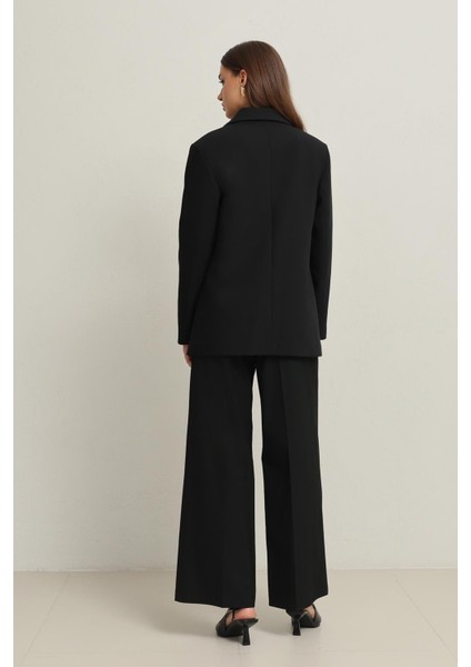 Siyah Cep Detaylı Ceket indirimleri