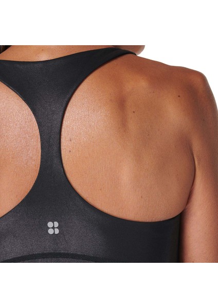 Glow Shine Kadın Siyah Koşu Tank Top