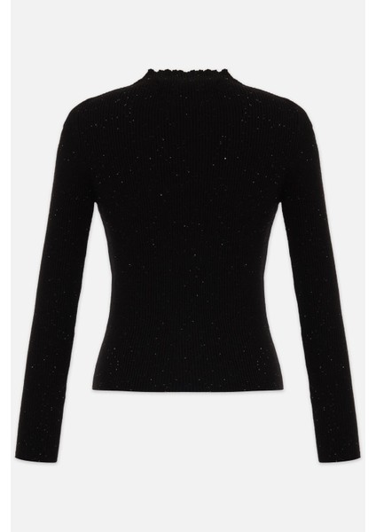 Siyah Uzun Kollu Basic Triko fırsatları