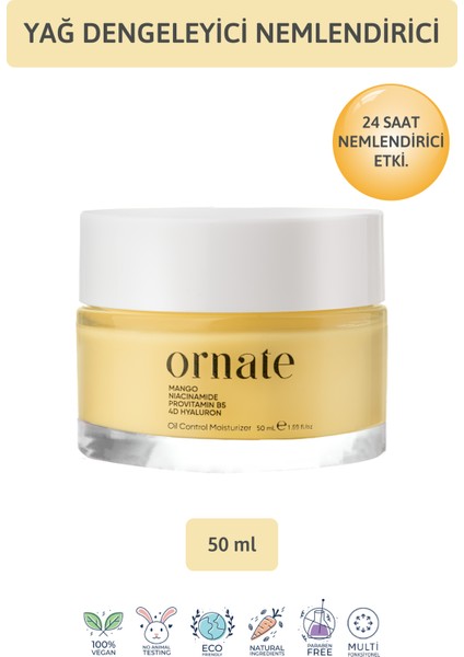 Su Bazlı Nemlendirici Krem, Onarıcı, Yatıştırıcı, Yağlı, Karma, Aşırı Yağlı Ciltler 50 ml