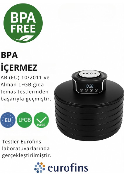 VFD-1205 Meyve Kurutma Makinesi - Zaman Ayarlı Sebze, Meyve ve Et Kurutucu modelleri