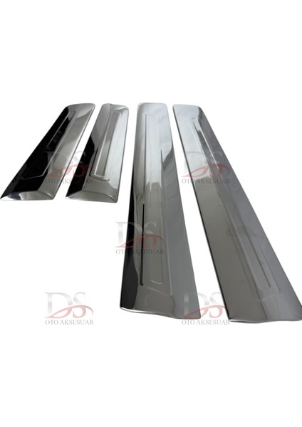 Fiat Doblo 1 Facelift Panel Van/lav 2006 > 2010 Yan Kapı Çıtası 4 Prç. P. Çelik (Geniş) modelleri