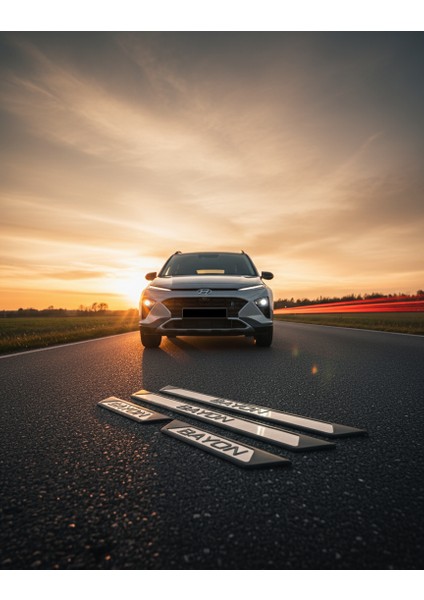 Hyundai Bayon Kapı Eşik Koruması 4 Parça