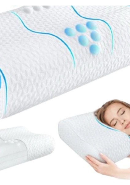 Visco Ortopedik Boyun Destekli Yastık – Ergonomik Memory Foam Uyku Yastığı modelleri