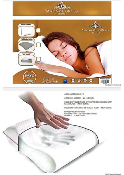 Visco Ortopedik Boyun Destekli Yastık – Ergonomik Memory Foam Uyku Yastığı fırsatları