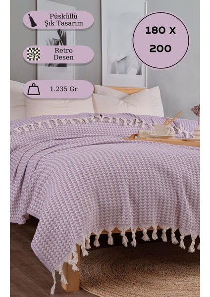 Battaniye Pamuk Piramid 180X200 cm