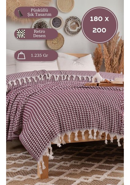 Battaniye Pamuk Piramid 180X200 cm fiyatları