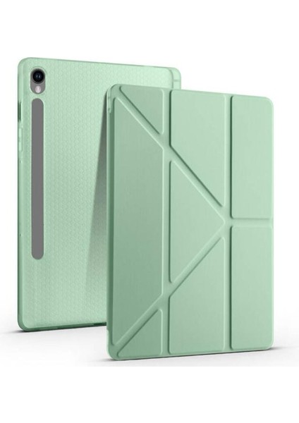 Iyolit Samsung Galxy Tab S9FE/SM-X510 Kalem Bölmeli Standlı Kılıf