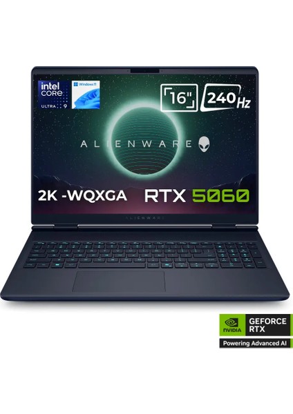 Alienware 16X Aurora AC16251 Ultra 9 275HX 16GB 1tb SSD 8gb RTX5060 115W 16 Wqxga 240Hz Windows 11