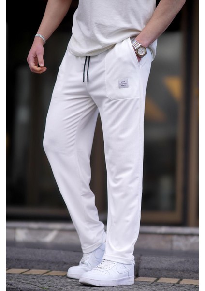 Beyaz Erkek Basic Eşofman Altı 6536