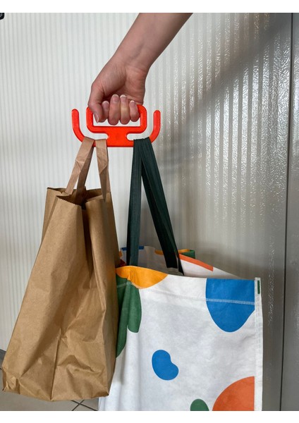 Ergonomik Çoklu Çanta Taşıyıcı Askı Aparatı, Alışveriş Poşeti Taşıma Askısı(2li Set)