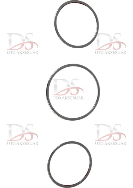 Renault Megane 4 Hb /sd 2016 > Kadran Çerçevesi 3 Prç.p. Çelik