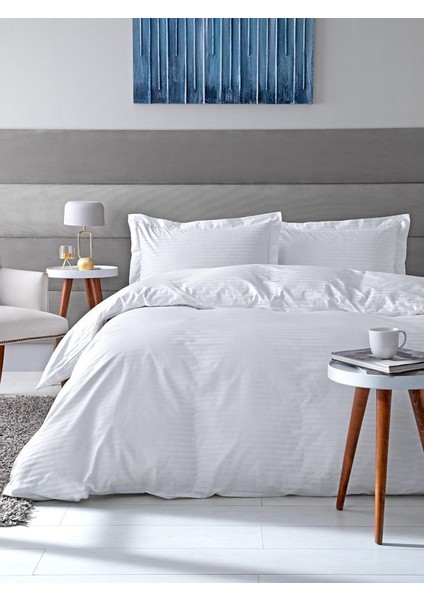 Beyaz Otel Tipi Pamuk Saten Çift Kişilik Nevresim Takımı fiyatları