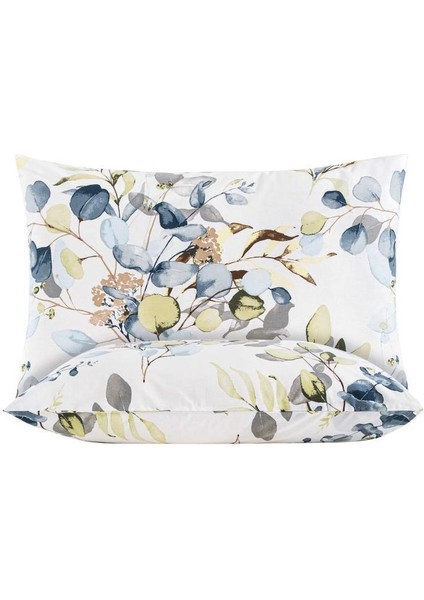 Yastık Kılıfı 2’li Flora Percale Baskılı %100 Pamuk 50X70 cm modelleri