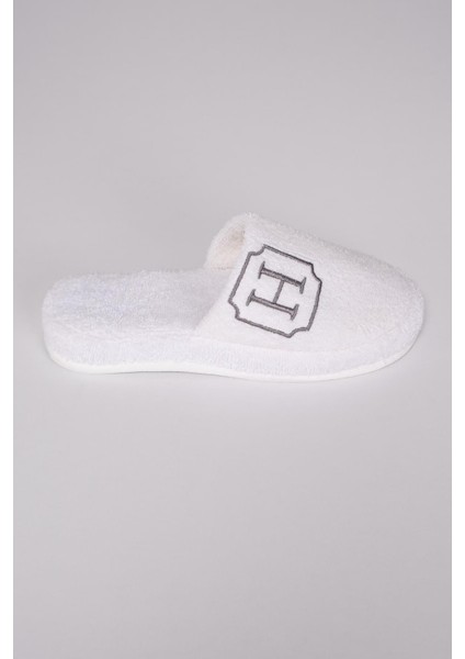 H Harf Nakışlı Banyo Ve Ev Havlu Terliği – %100 Pamuk Kaymaz Kalın Taban modelleri