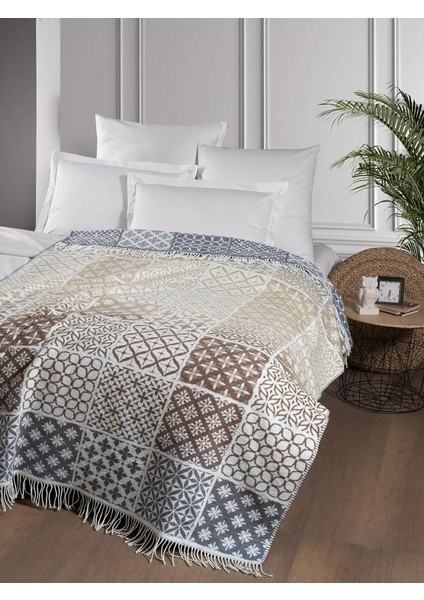 Pamuklu Tv Diz Battaniyesi Grafen