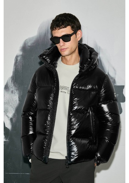 Jadon Kaz Tüyü Siyah Erkek Mont 112120249