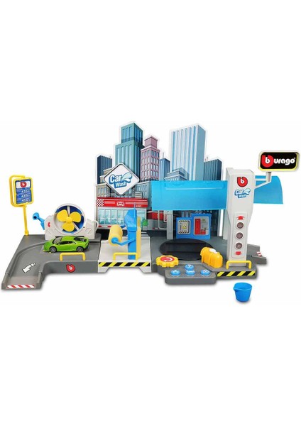 1:43 Street Fire Oto Yıkama Oyun Seti - Yeşil Araba fiyatları