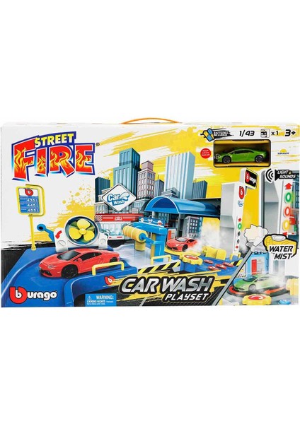 1:43 Street Fire Oto Yıkama Oyun Seti - Yeşil Araba indirimleri