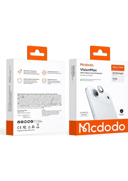 PF-7332 Iphone 17 Air Için Ultra Şeffaf Kamera Koruyucu Lens modelleri