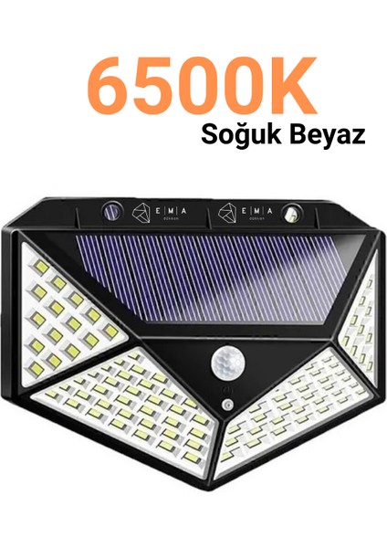 4 Adet 100 LED Solar Duvar Apliği – 30W, 1200 Lümen, IP65, 3 Modlu, Güneş Enerjili Sensörlü Lamba fırsatları