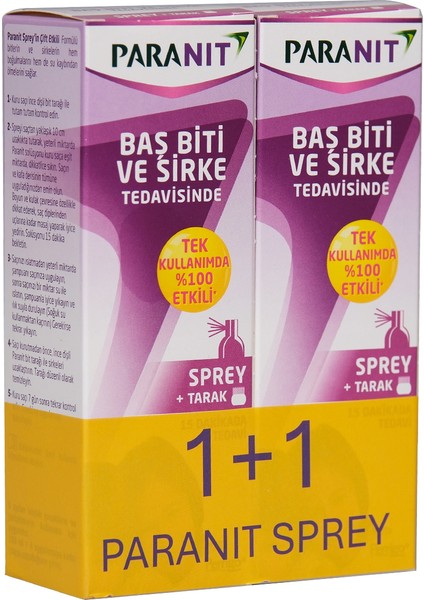 Paranıt Sprey 1+1 Hedıyelı Set