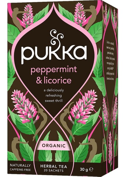 Peppermint & Licorice Bitki Çayı Bardak Poşet Çay 20 Adet