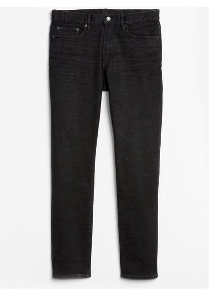 Erkek Siyah GapFlex Taper Washwell™ Slim Jean Pantolon modelleri