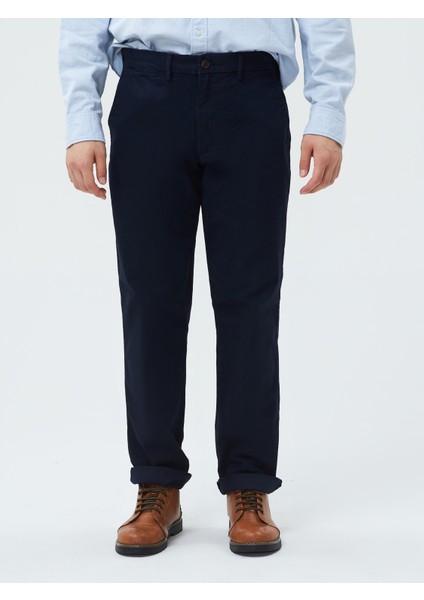 Erkek Lacivert GapFlex Straight Fit Khaki Pantolon