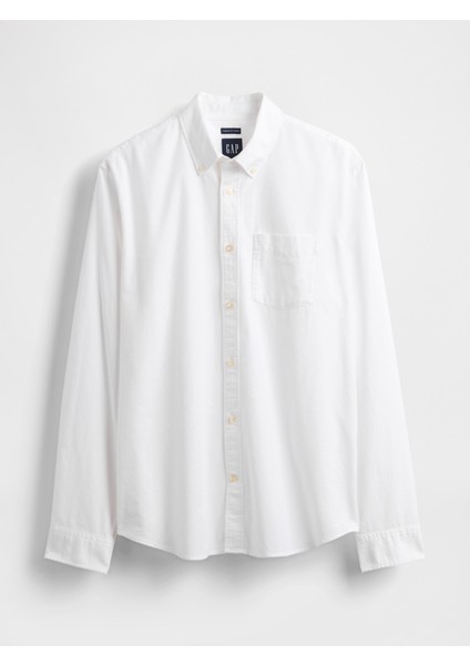 Erkek Beyaz Standart Fit Oxford Gömlek modelleri